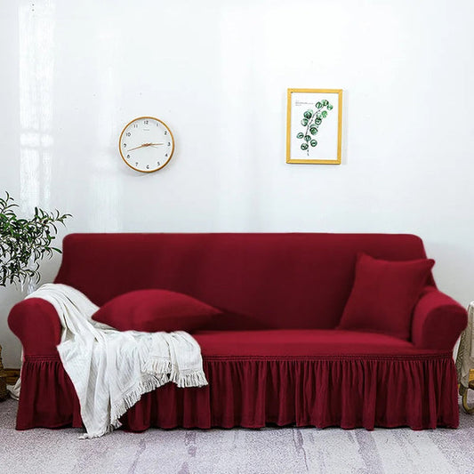 Turkish Style Mesh Sofa Cover – Maroon